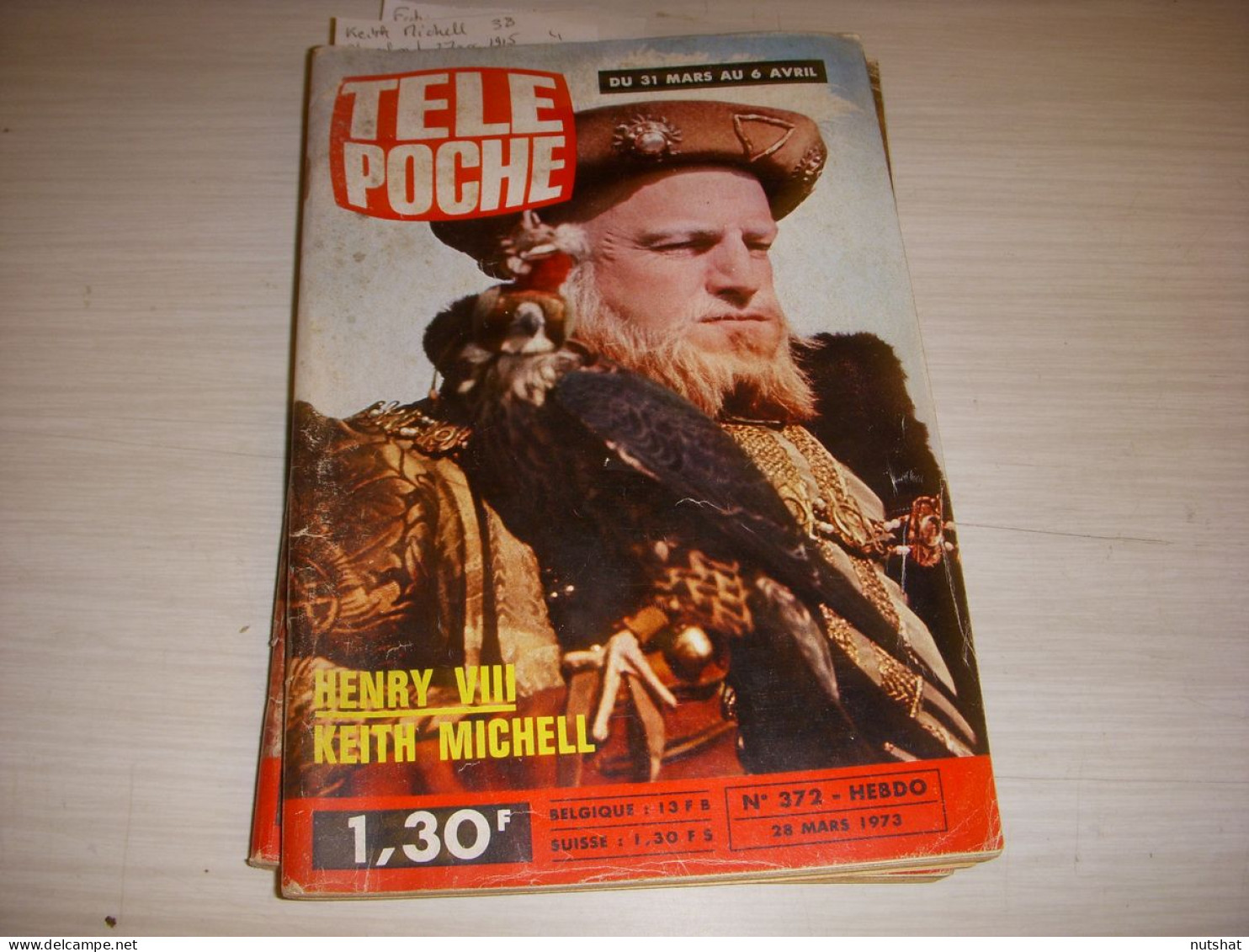 TELE POCHE 372 28.03.1973 Keith MICHELL MOTO CLEVELAND 270 Cc 1915 - Télévision