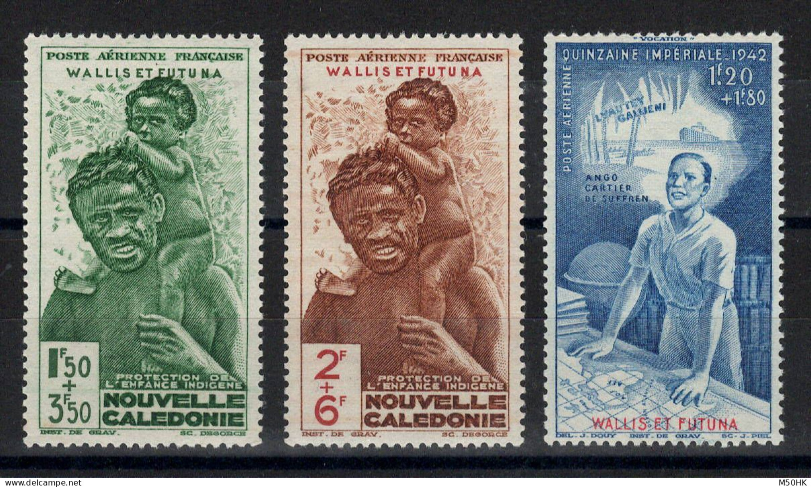 Wallis & Futuna - YV PA 1 & 2 & 3 N** MNH Luxe , Protection De L'enfance & Quinzaine Impériale Cote 10,50 Euros - Unused Stamps