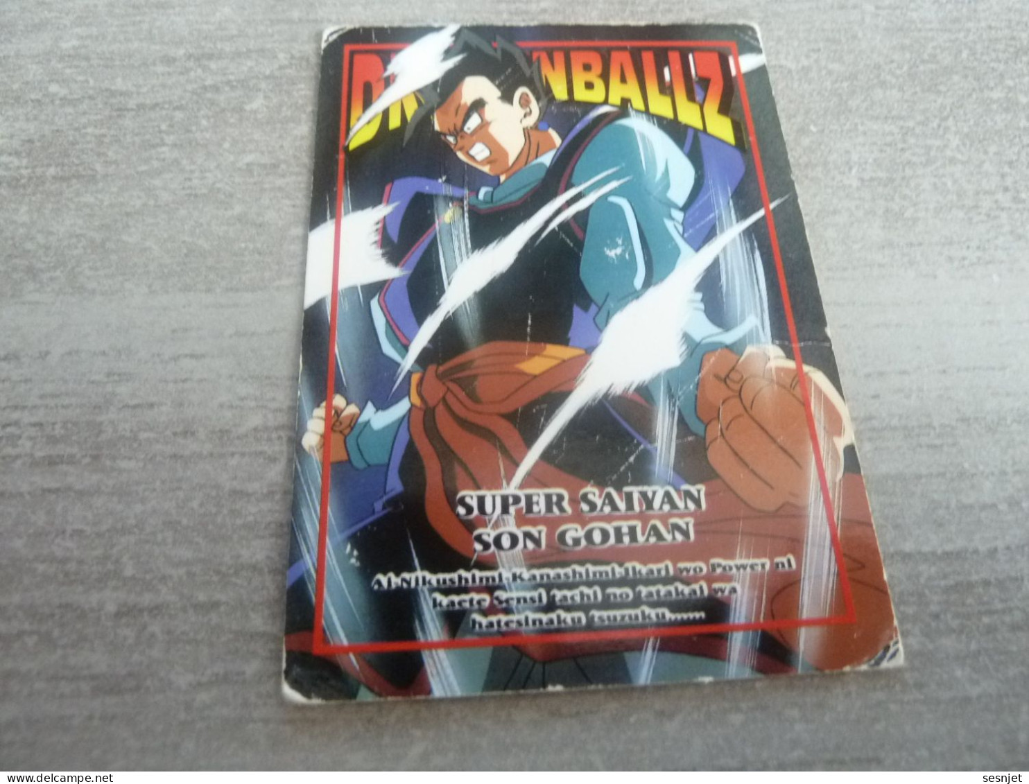 Dragon Ball Z - Super Saiyan Son Gohan - Card Number 2 - Son Gohan - Editions Made In Japan - - Dragonball Z