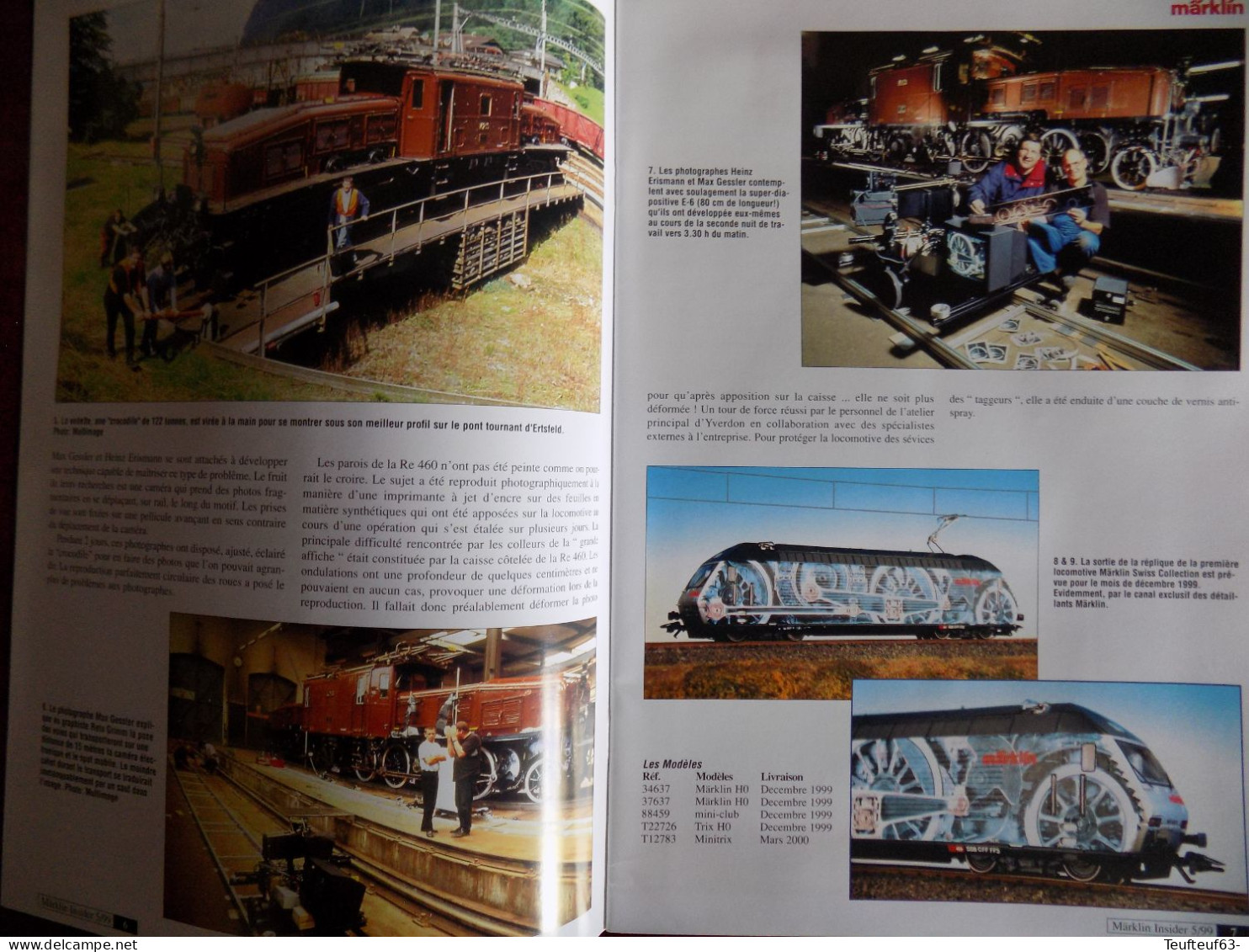 Revue Marklin N° 5/1999 échelle 1 - " Swiss Collection " - " Train City " - BR 44 - Circuit En Z... - Français