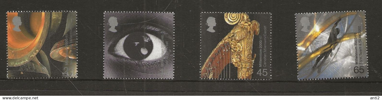 Great Britain 2000  Turn Of The Millennium (XXVII): Sound And Image  Mi  1901-1904 MNH(**) - Unused Stamps