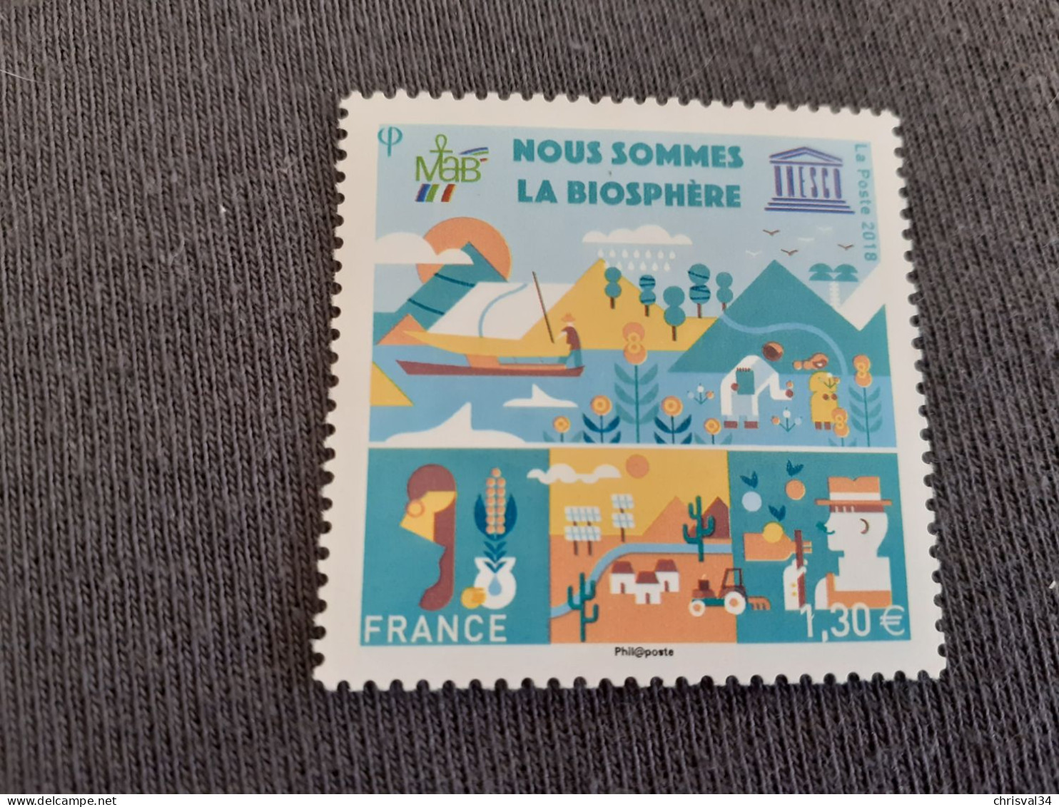 TIMBRE  DE  SERVICE  ANNEE  2018  N  172  COTE  6,50  EUROS  NEUF  SANS  CHARNIERE - Mint/Hinged