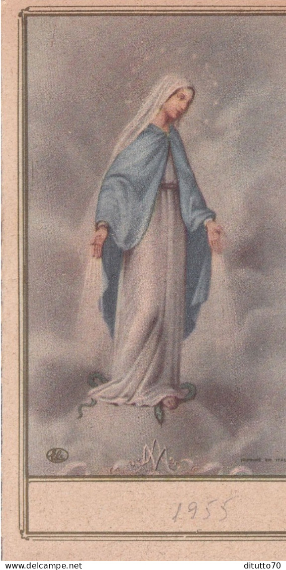 Calendarietto - Madonna - Anno 1955 - Formato Piccolo : 1941-60