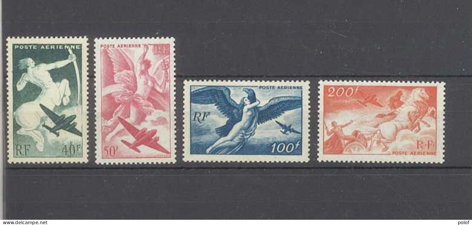 POSTE AERIENNE - Lot De 4 Timbres Neufs Avec Gomme Et Sans Trace De Charnière - Yvert N°16 à 19 - 1927-1959 Mint/hinged