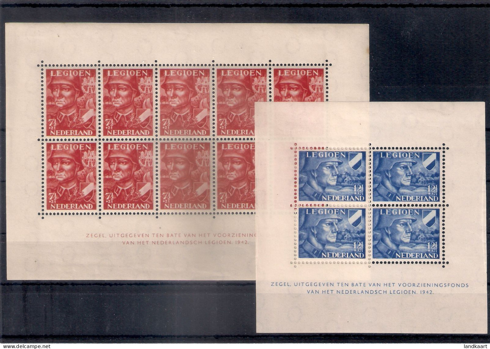 Netherlands 1942, NVPH Nr 402B-03B, MLH OG - Nuevos