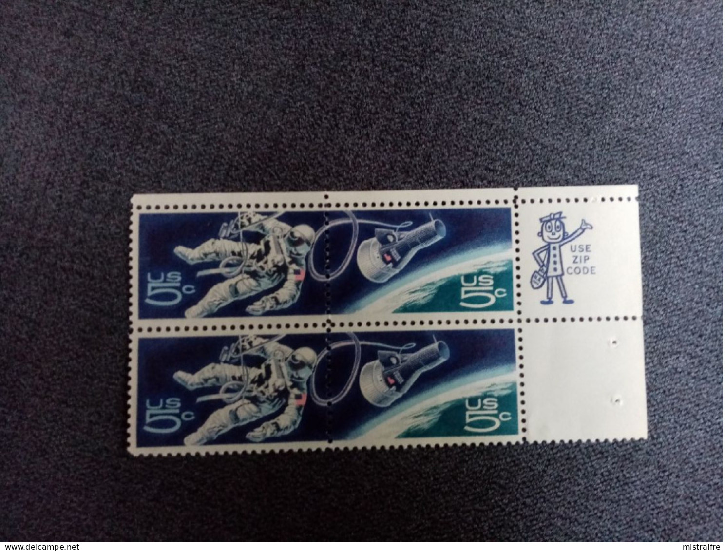 ETATS-UNIS.1967. Espace / Gimini 4. + Use Zip Code. Paire .  NEUFS ++ - Unused Stamps