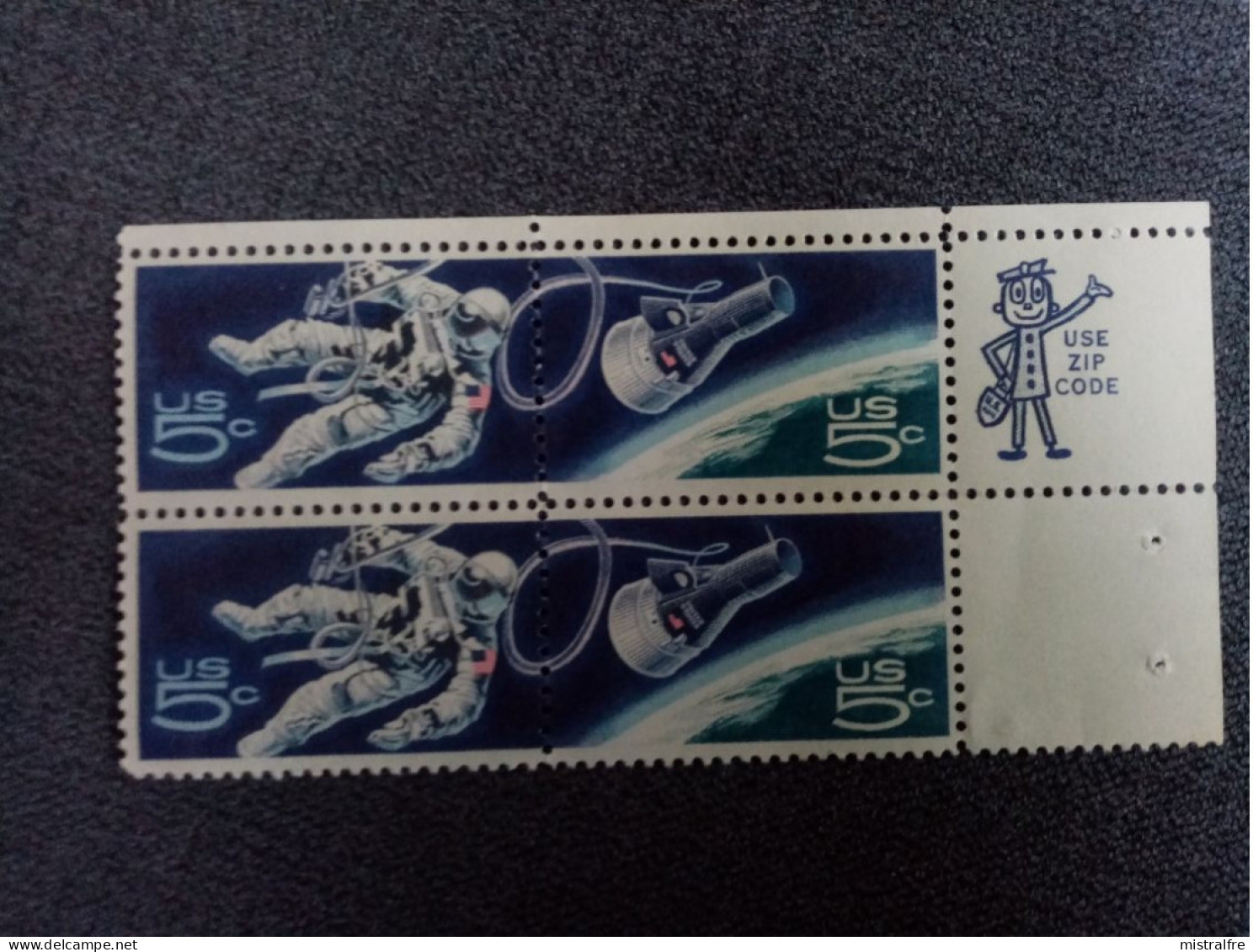 ETATS-UNIS.1967. Espace / Gimini 4. + Use Zip Code. Paire .  NEUFS ++ - Unused Stamps