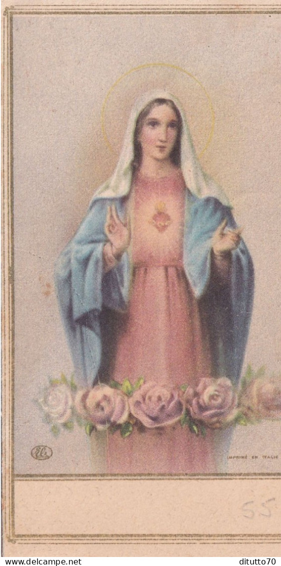 Calendarietto - Madonna S.cuore - Anno 1955 - Formato Piccolo : 1941-60