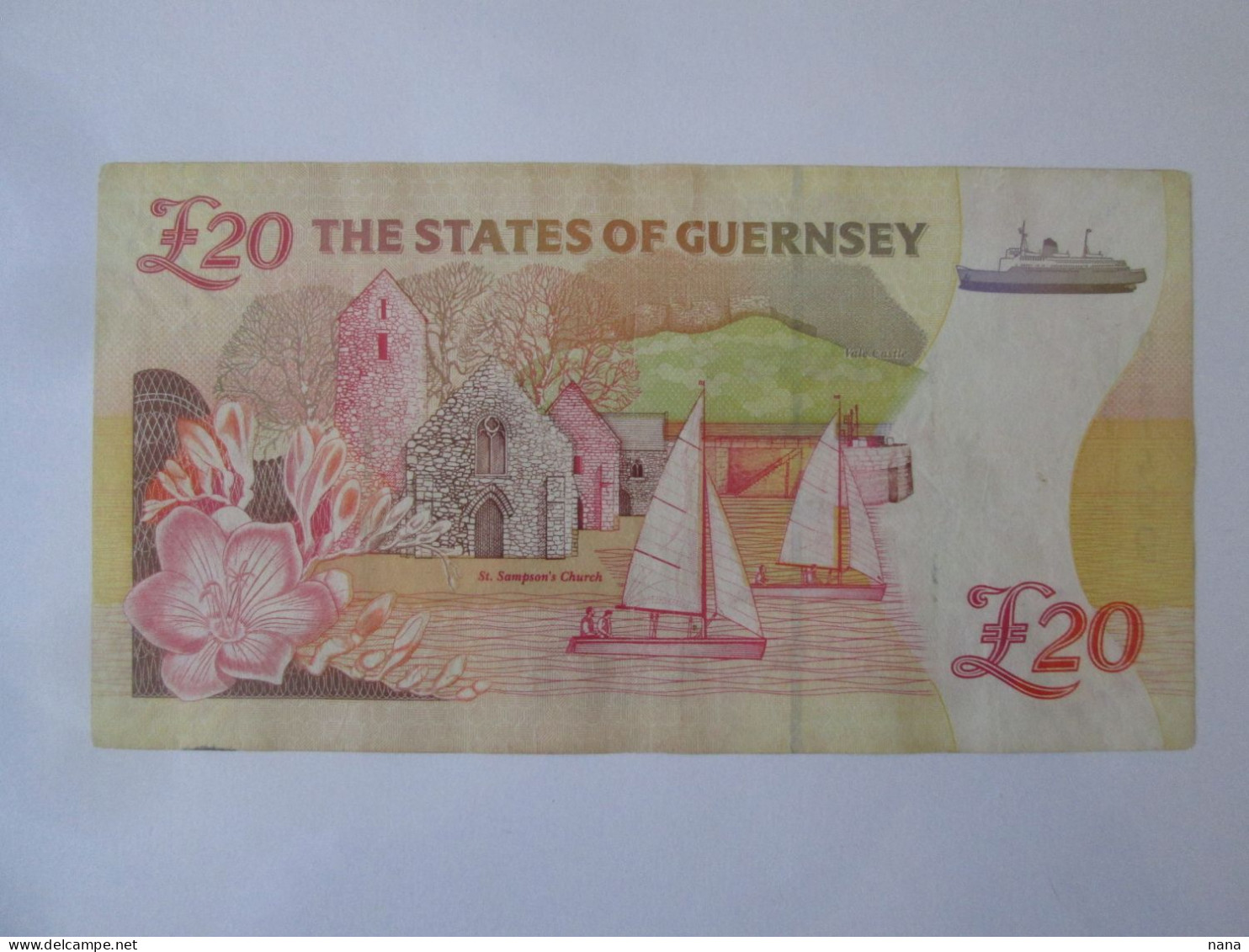 Guernsey 20 Pounds 1996 Banknote,see Pictures - Guernesey