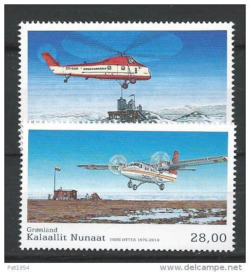 Groënland 2013, N°627/628 Neufs, Aviation - Unused Stamps