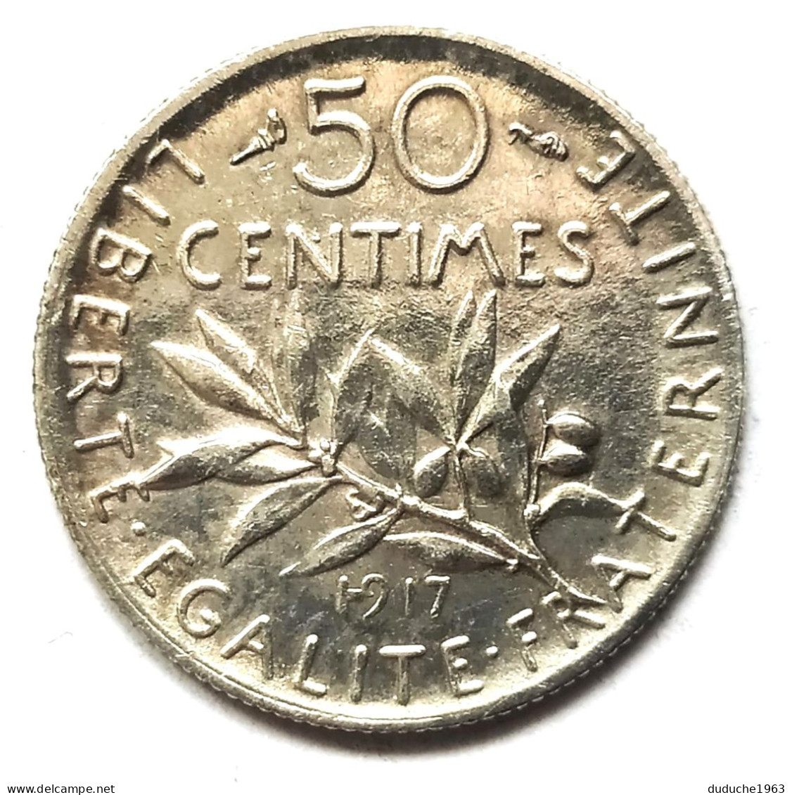 "Fauté" France - 50 Centimes Argent 1917 (1-917) - 50 Centimes