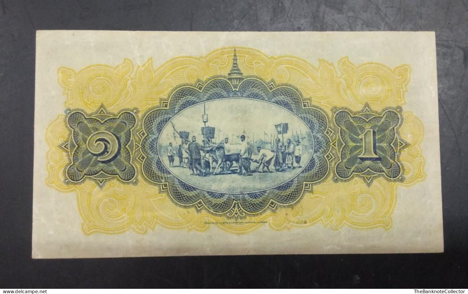 Thailand Government Of Siam 1 Baht 1927 P-16  EF - Thailand