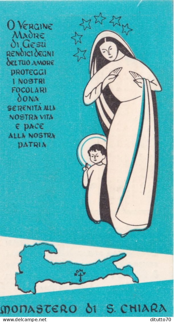 Calendarietto - Monastero Di S.chiara - Anno 1955 - Tamaño Pequeño : 1941-60