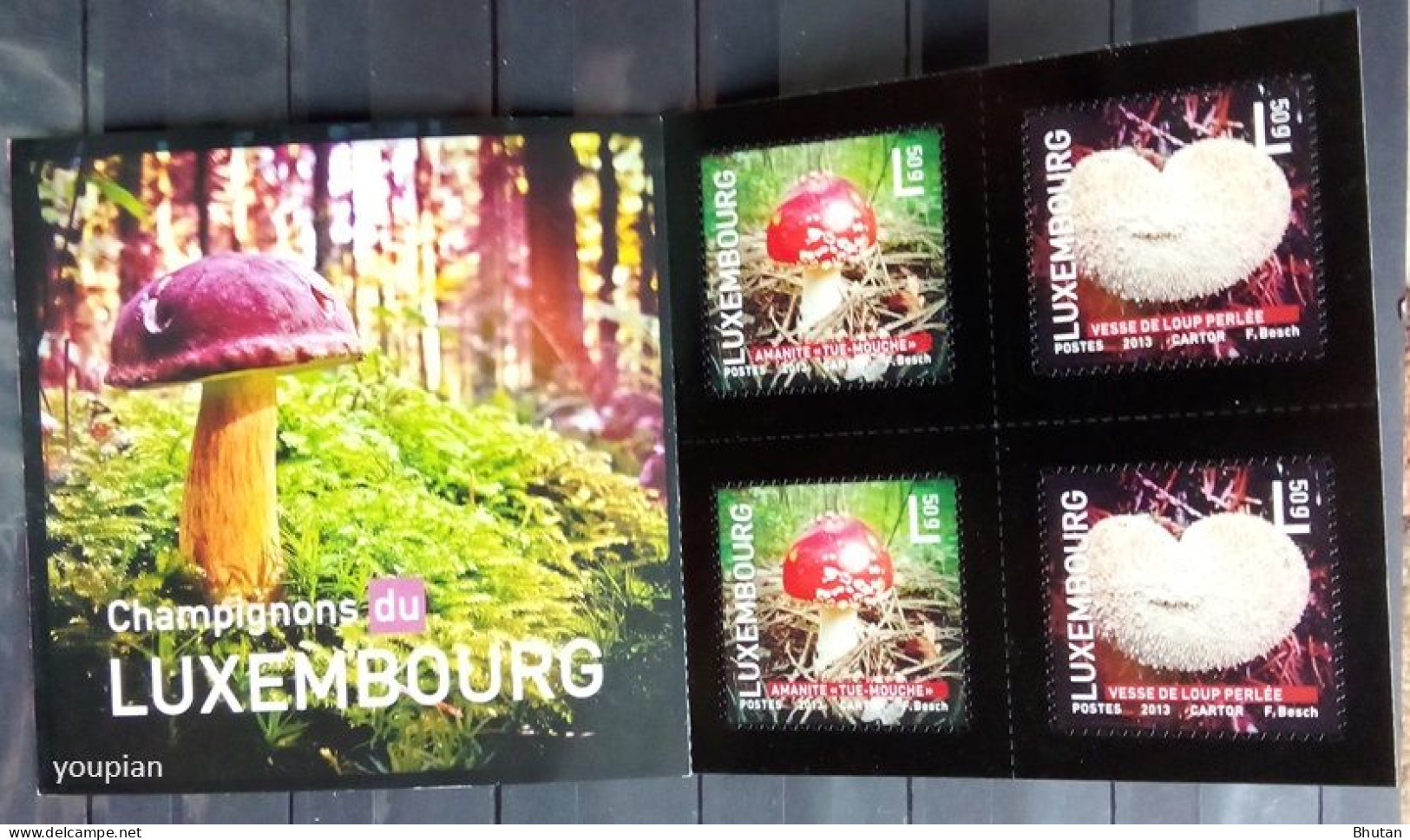 Luxembourg 2013, Mushrooms, MNH Stamps Set - Booklet - Nuevos