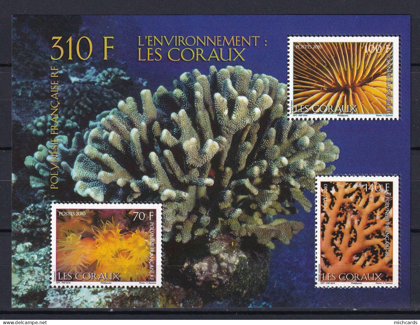 191 POLYNESIE 2010 - Y&T BF 36 - Faune Marine Coraux - Neuf ** (MNH) Sans Charniere - Ungebraucht