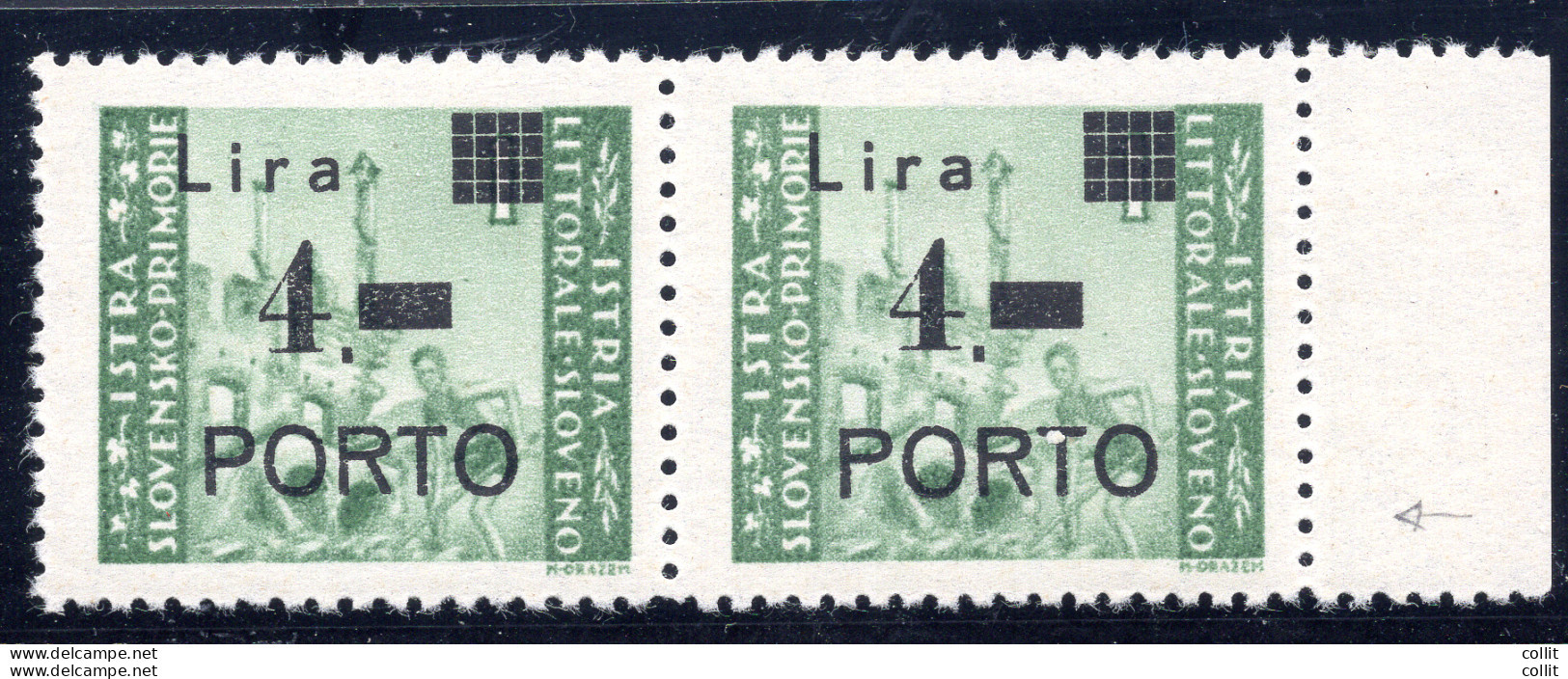 Istria Litorale Sloveno Segnatasse Porto 1 Lira Varietà - Emisiones Locales/autónomas