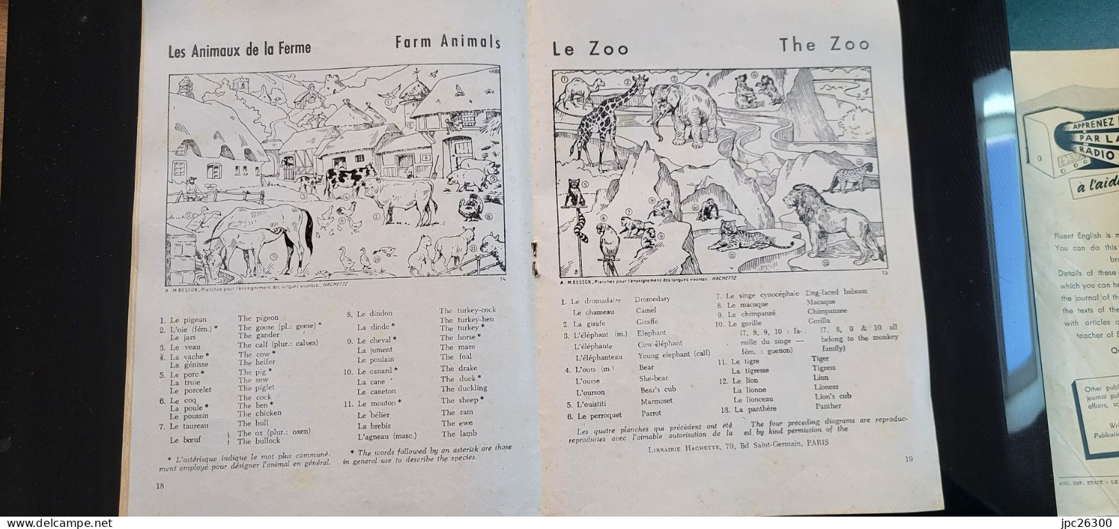 Butterfly Revue En Images Pour Apprendre La Traduction Anglais/Français - 2 Revues Mensuelles De 1955-1956 - Langue Anglaise/ Grammaire