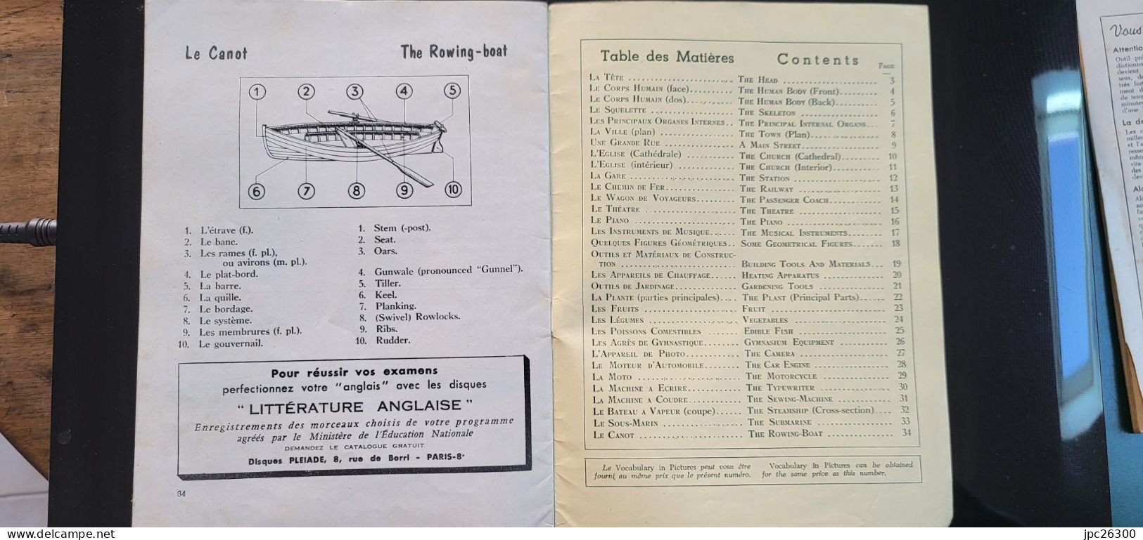 Butterfly Revue En Images Pour Apprendre La Traduction Anglais/Français - 2 Revues Mensuelles De 1955-1956 - Engelse Taal/Grammatica