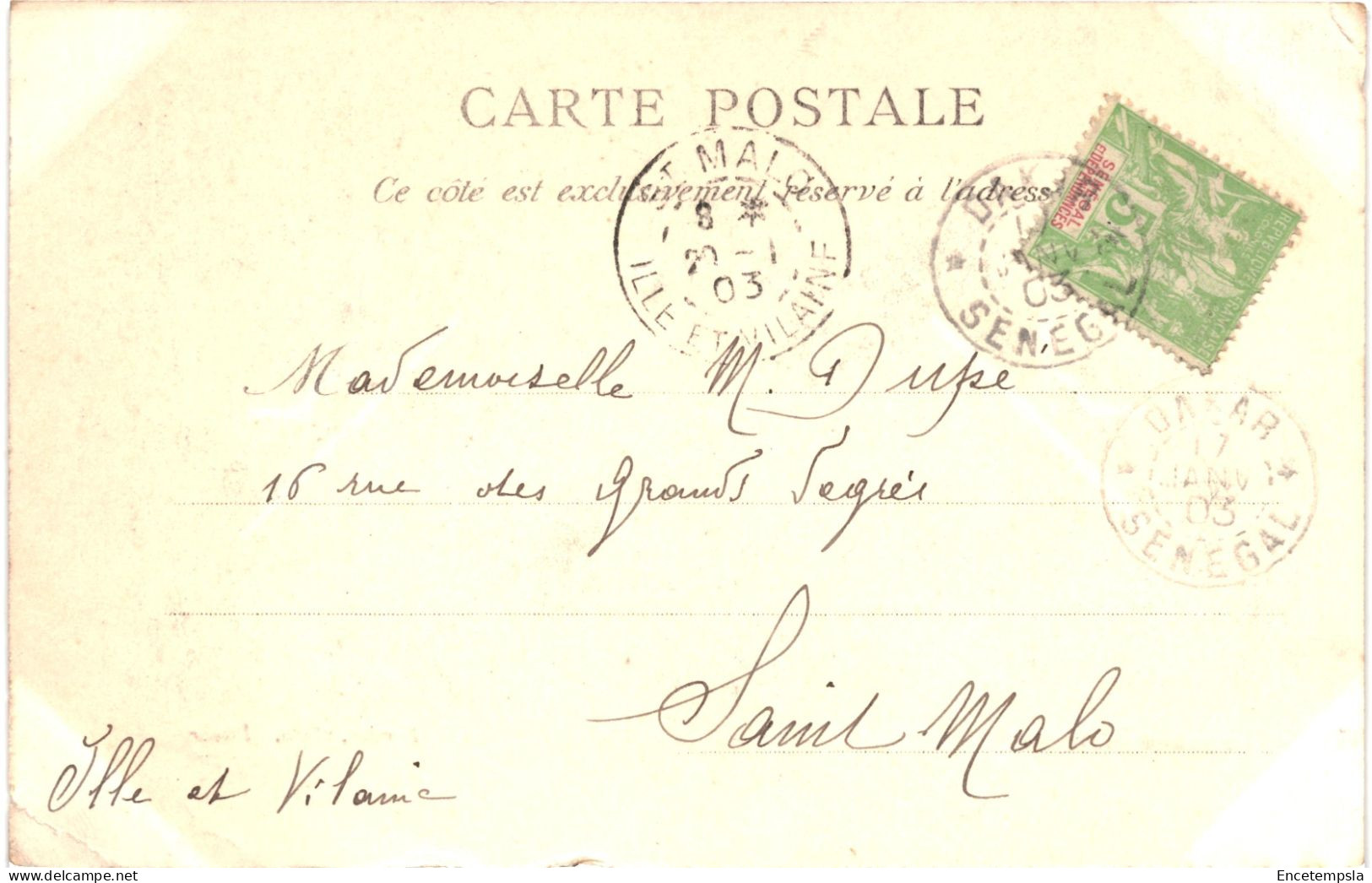 CPA Carte Postale Sénégal Thies Marché 1903 VM79882ok - Senegal