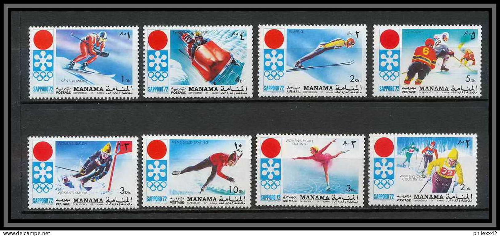 Manama - 3084x/ N° 562/569 A Jeux Olympiques (olympic Games) Sapporo 1972 ) ** MNH - Invierno 1972: Sapporo