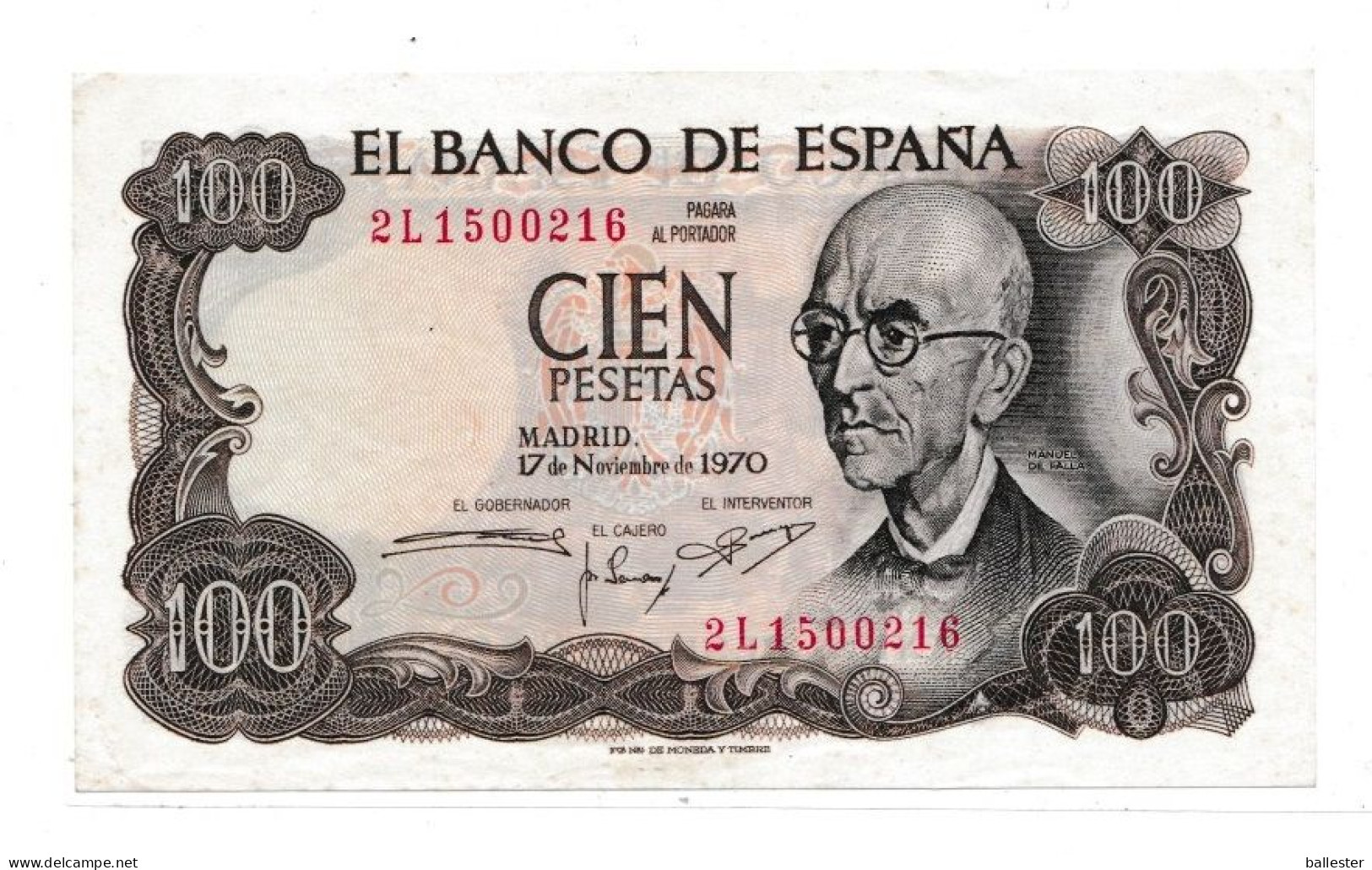 Espanha - Billete Cien 100 Pesetas (mbc) - 100 Pesetas