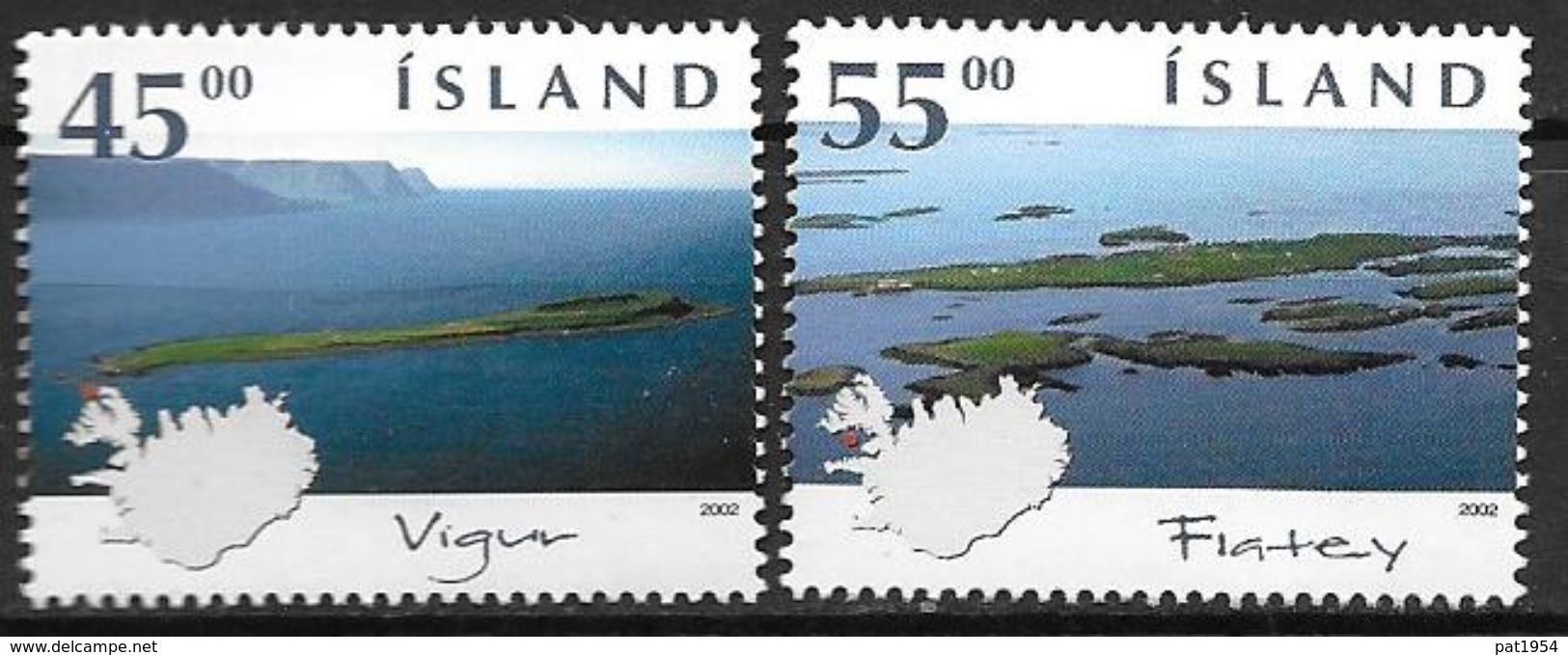 Islande 2002 N°947/948 Neufs** Iles - Nuevos