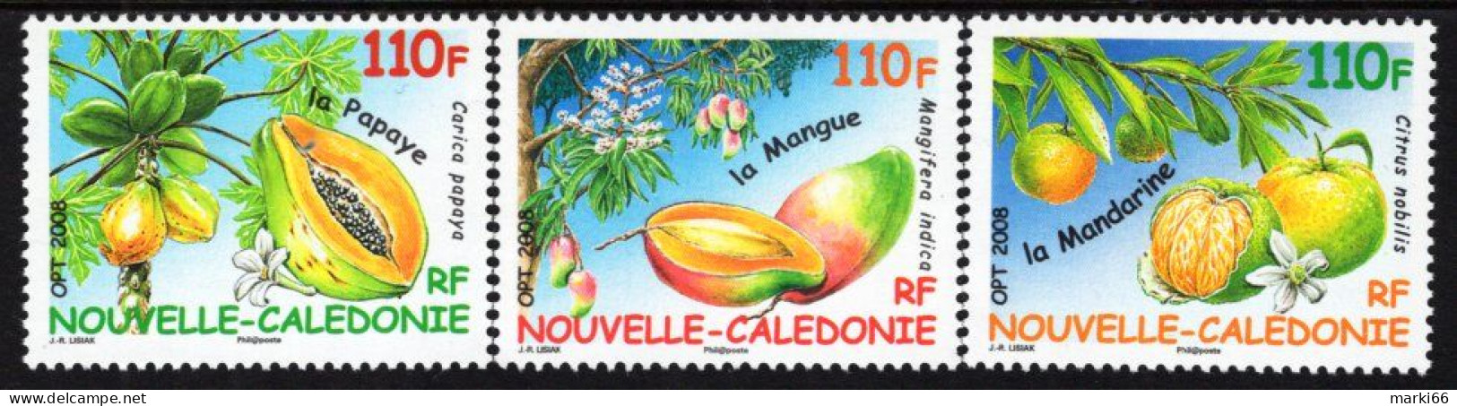 New Caledonia - 2008 - Fruits - Mint Stamp Set - Ungebraucht