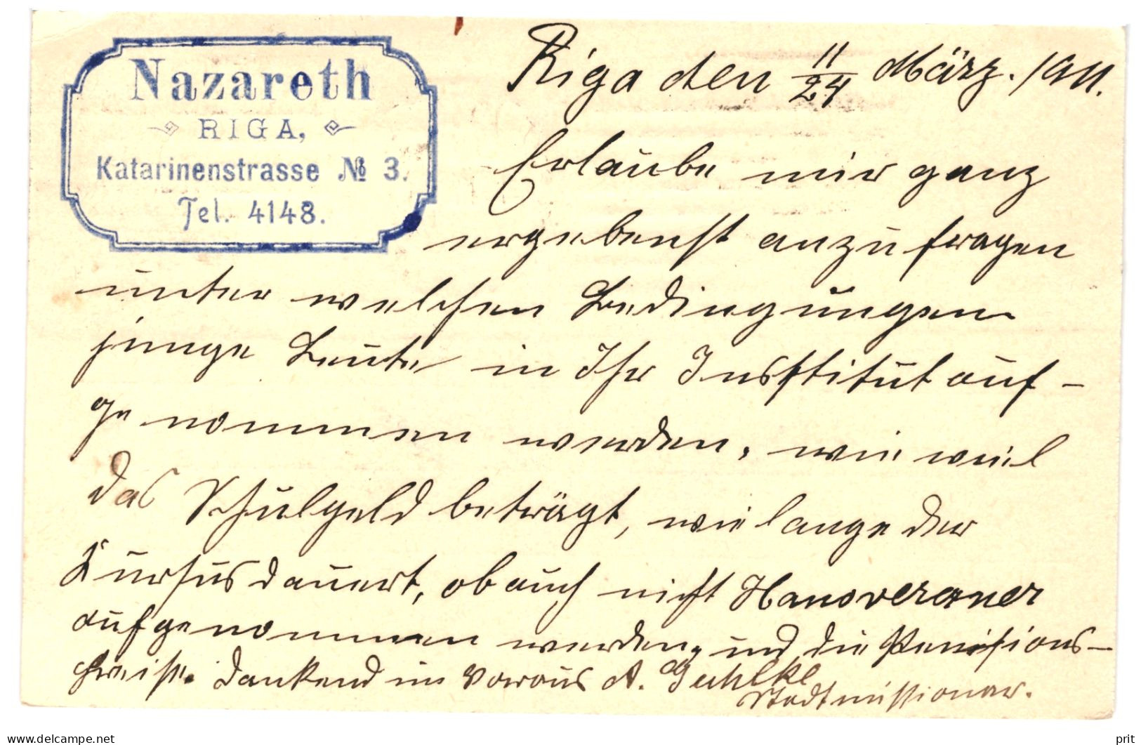 Russia 1909 3K Stamped Postal Stationery Card Postcard(uprated With 1K Stamp) From Riga Latvia To Germany. Michel P21. - Ganzsachen