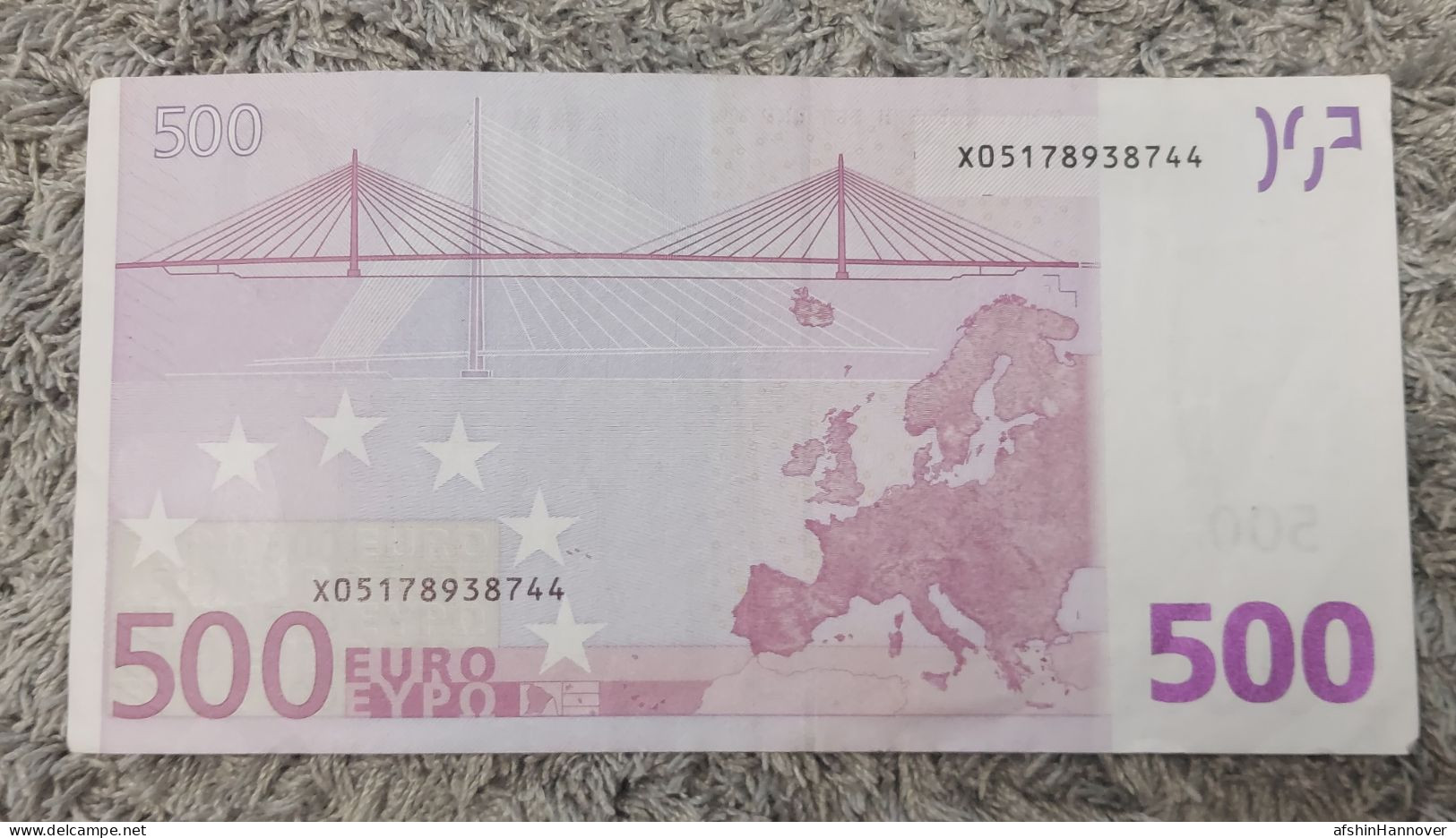 European Union  500 Euro Banknote 2002 Rare X0 Series Germany 500€ 2002 - 500 Euro