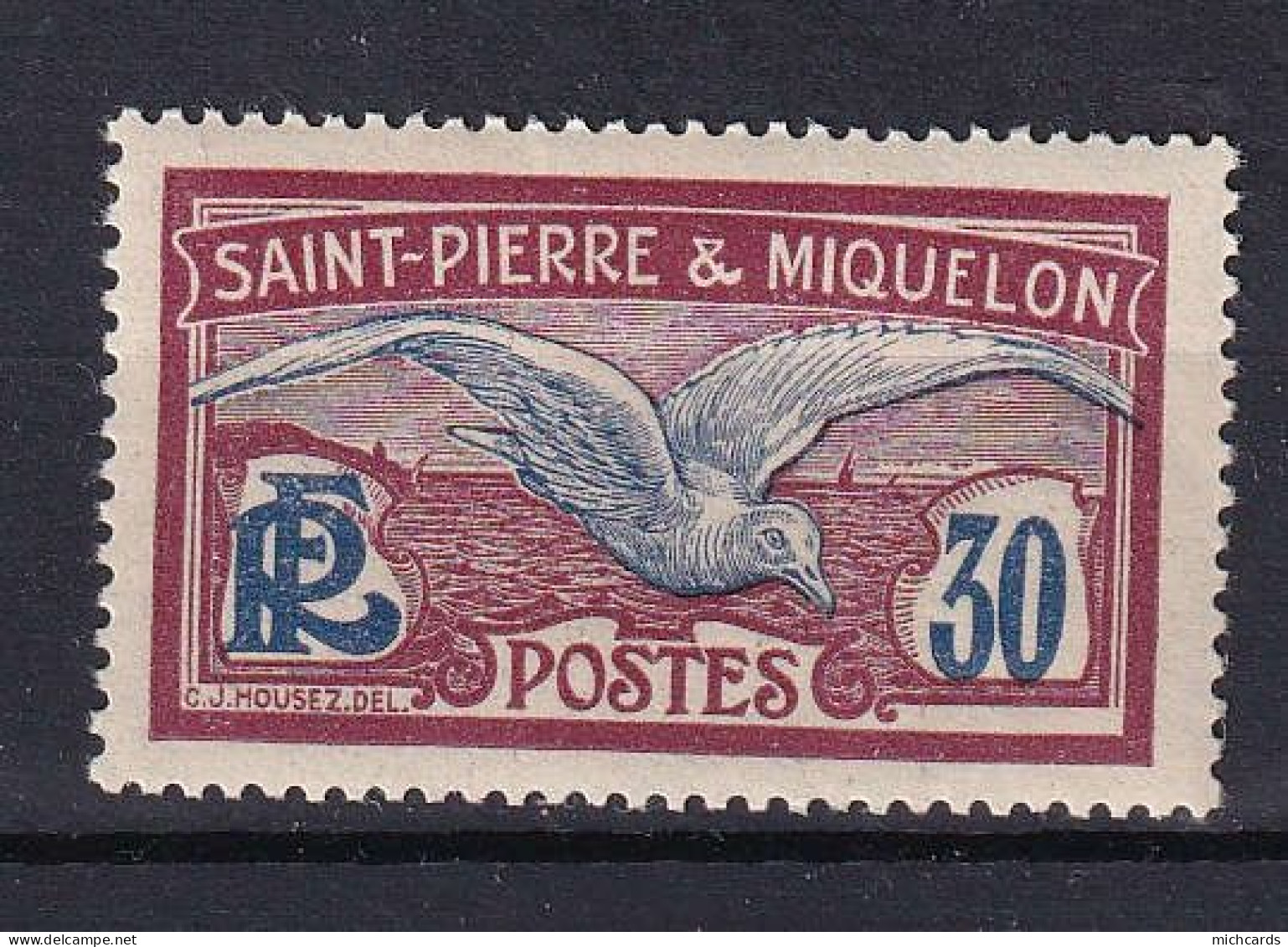 191 SAINT PIERRE ET MIQUELON 1909/17 - Y&T 85 - Oiseau - Neuf ** (MNH) Sans Charniere - Unused Stamps