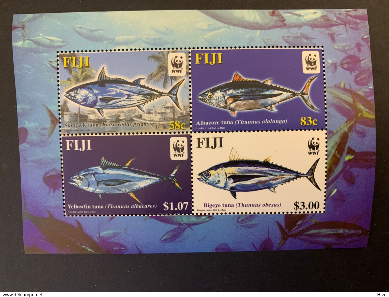 Fiji 2004 WWF Pacific Tunas MNH - Fiji (1970-...)