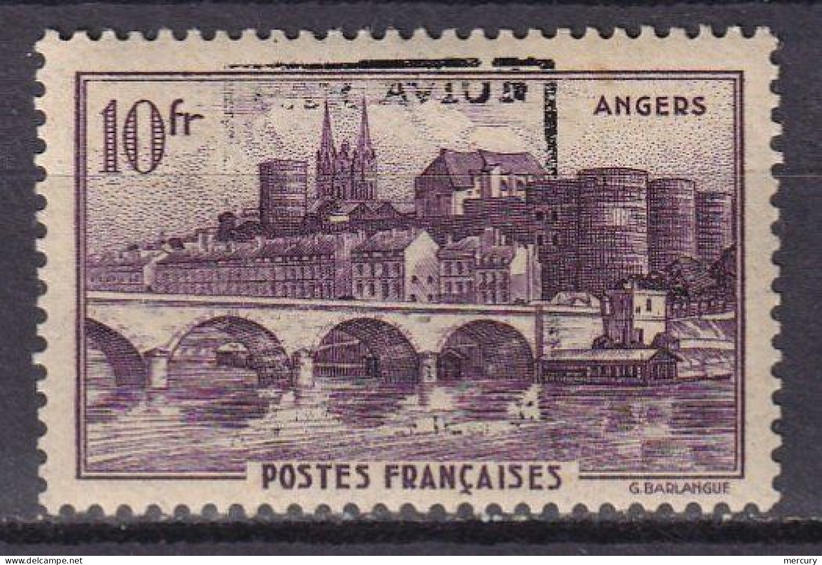 FRANCE - 10 F. Angers FAUX - Military Airmail