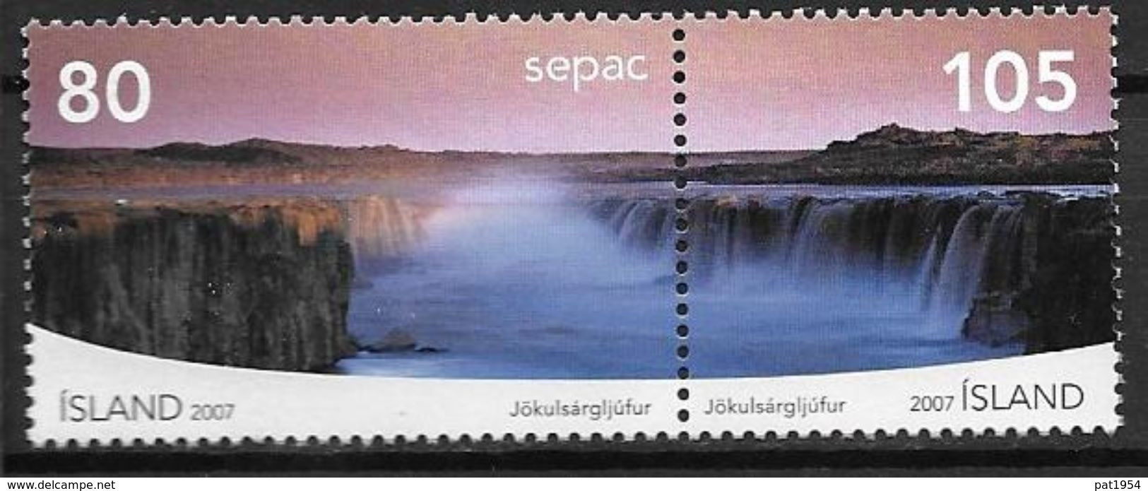 Islande 2007 N°1106/1107 Neuf** SEPAC Chutes De Selfoss - Unused Stamps