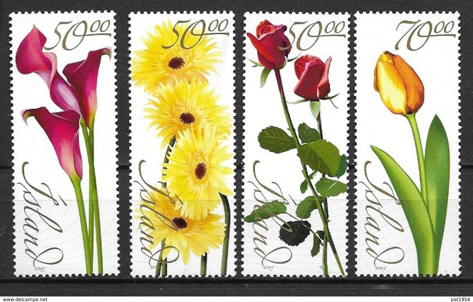 Islande 2005 N°1017/1020 Neufs** Fleurs - Nuovi