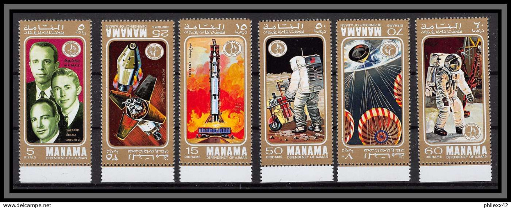 Manama - 3118c/ N° 412/417 Apollo 14 Space Missions Espace (space) ** MNH - Manama