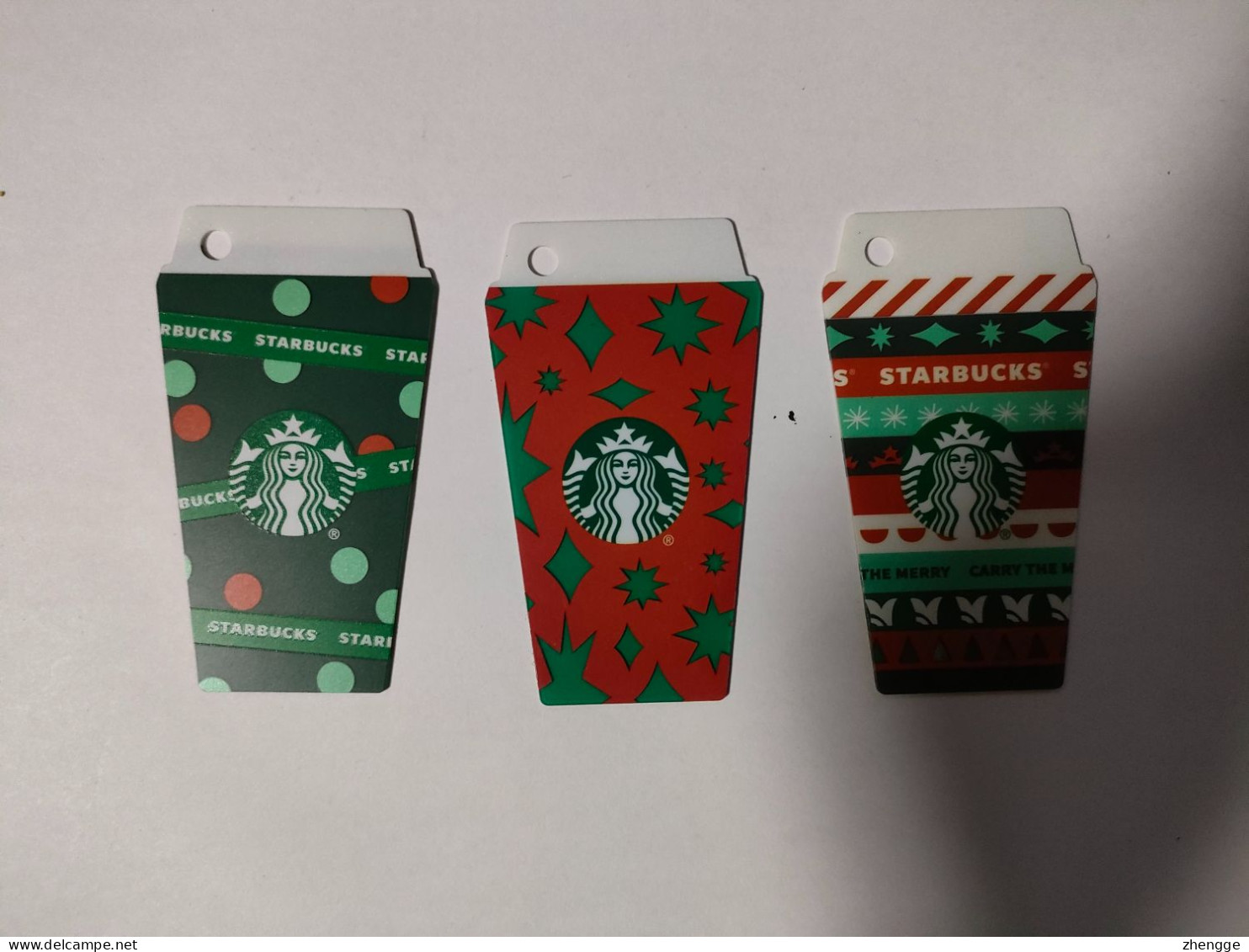 China Gift Cards, Starbucks, 2020, (3pcs) - Tarjetas De Regalo