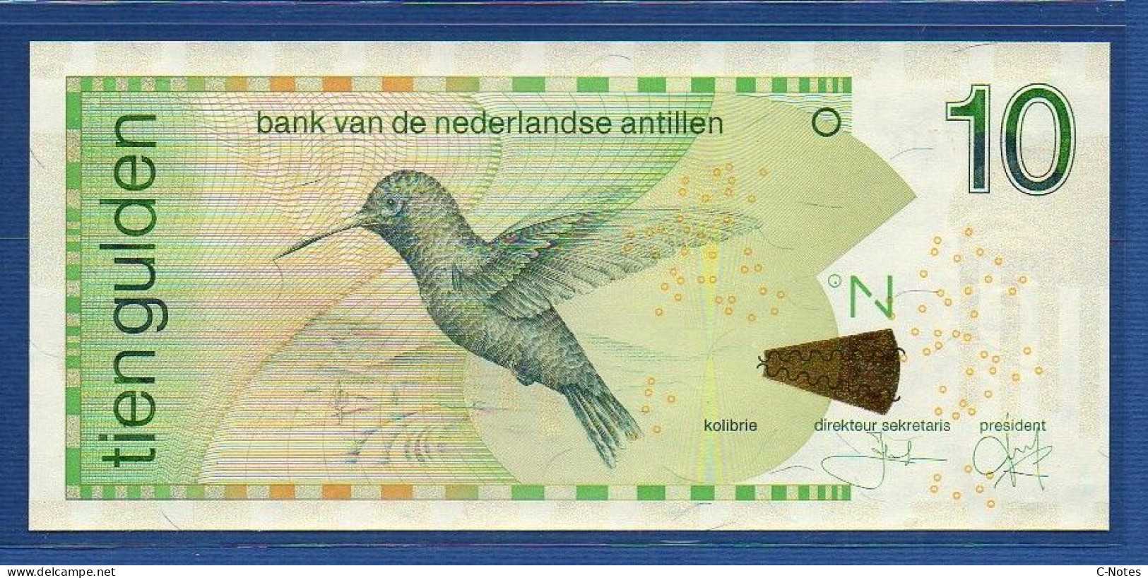 NETHERLANDS ANTILLES - P.28h – 10 Gulden 2016 UNC, S/n 2263387716 - Antille Olandesi (...-1986)