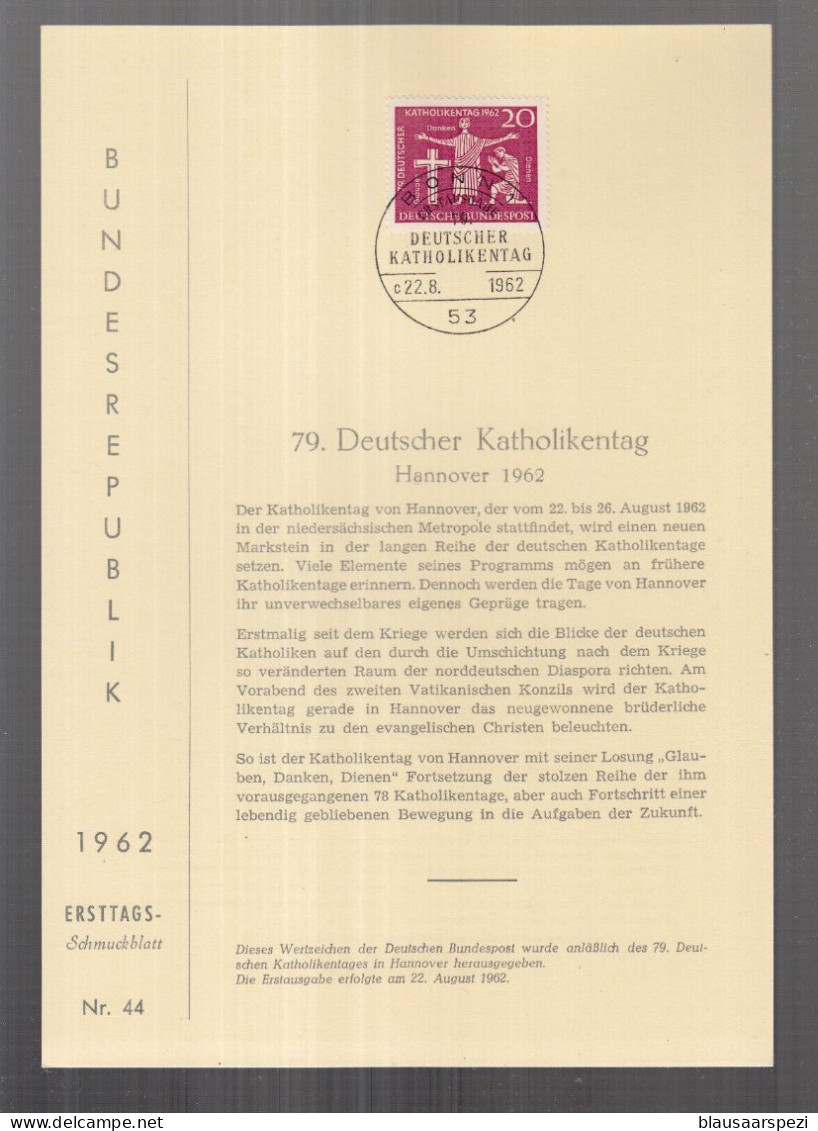 BRD Herrlicher Privat ETB 1962 - 79. Deutscher Katolikentag Hannover 1962 - Christendom
