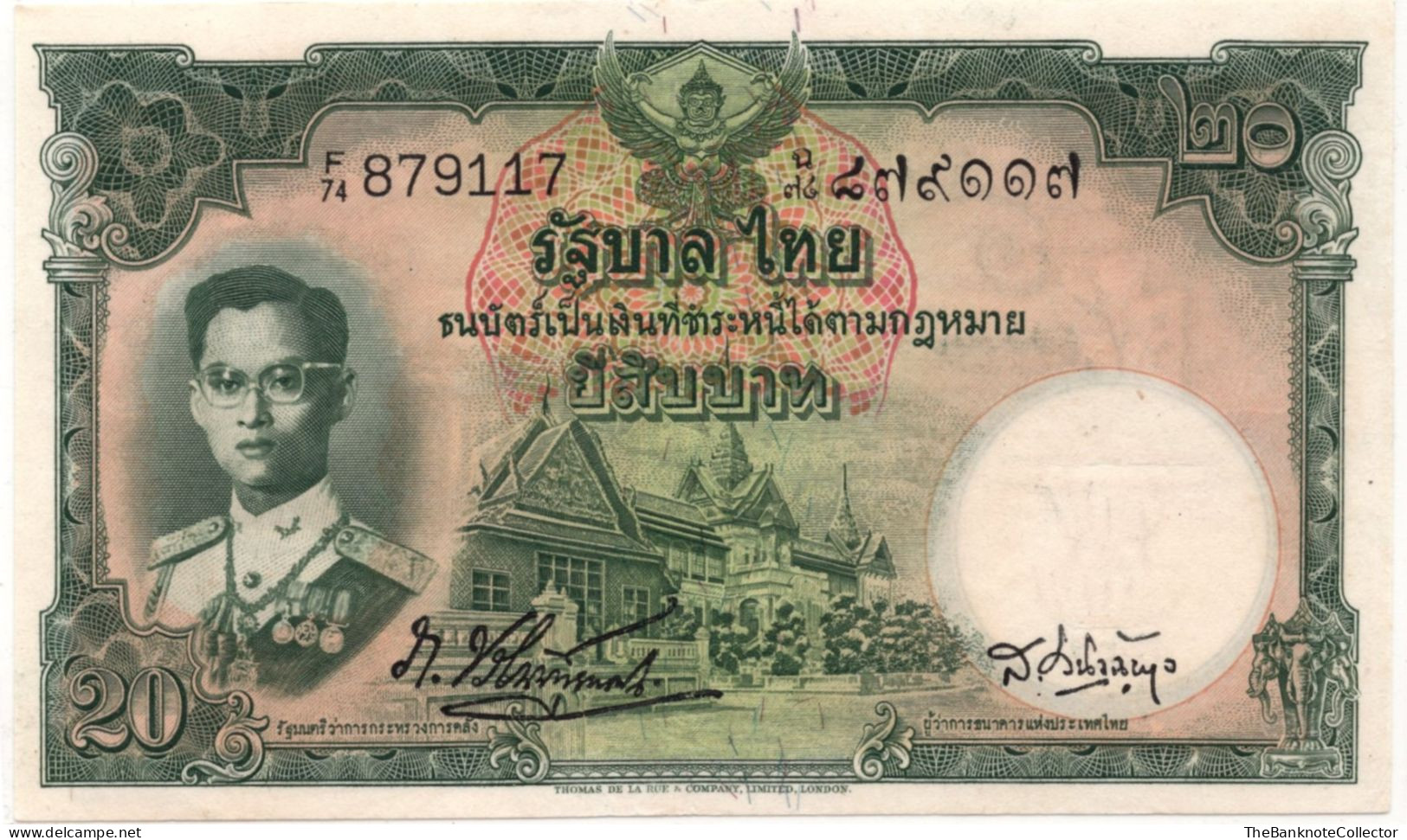 Thailand  20 Bahts ND 1955  P-77 UNC - Thaïlande