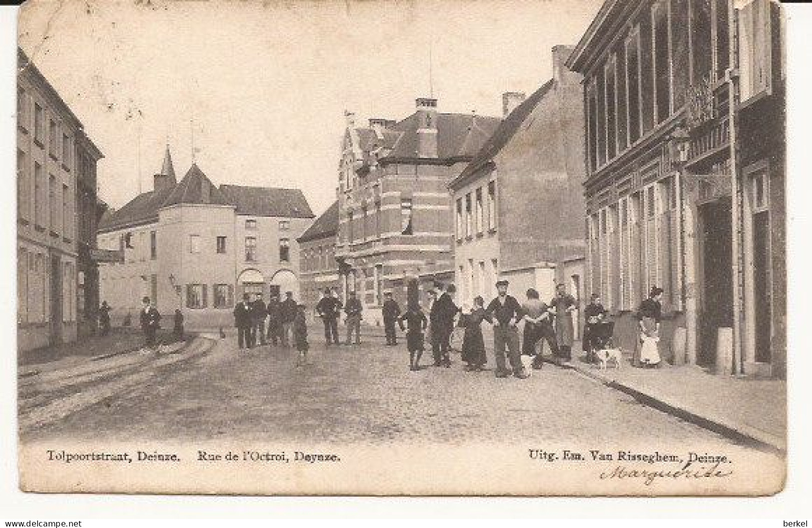 DEINZE TOLPOORTstraat 1904 Gestempeld Geen Lijnen Staat Zie Onder  1018 D1 - Deinze