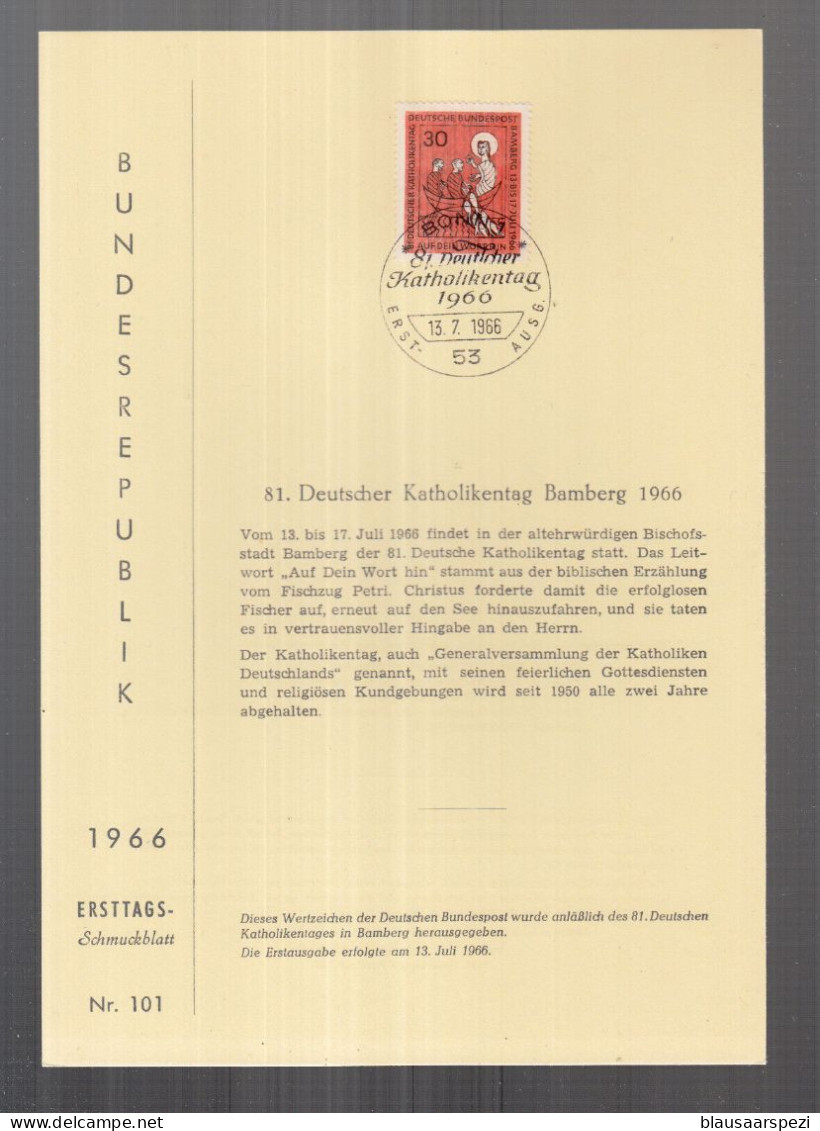 BRD Herrlicher Privat ETB 1966 - 81. Deutscher Katolikentag Bamberg 1966 - Christianity