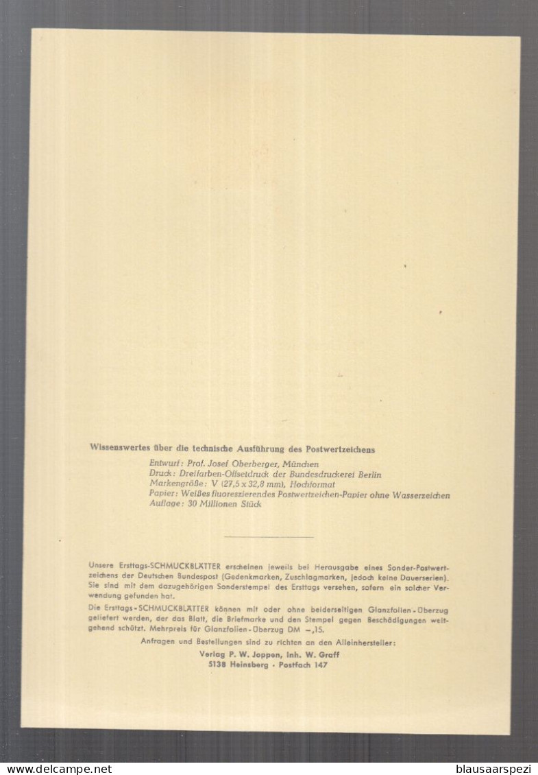 BRD Herrlicher Privat ETB 1966 - 81. Deutscher Katolikentag Bamberg 1966 - Christentum