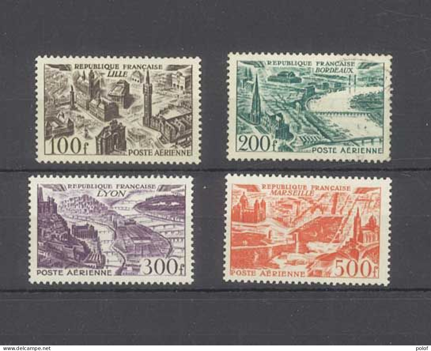 POSTE AERIENNE - Série De 4 Timbres - Yvert N° 24 à 27 -  Avec Gomme Sans Trace De Charnière - 1927-1959 Ungebraucht