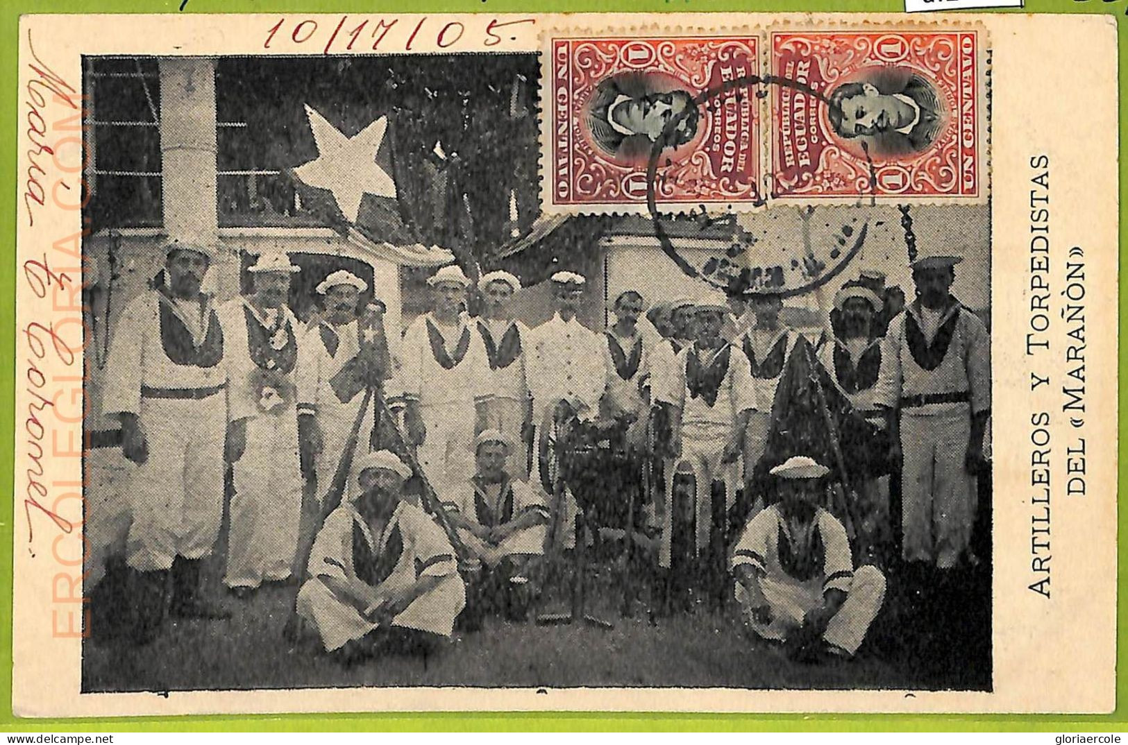Af2442 - ECUADOR - Vintage Postcard - Ethnic - 1905 - Ecuador