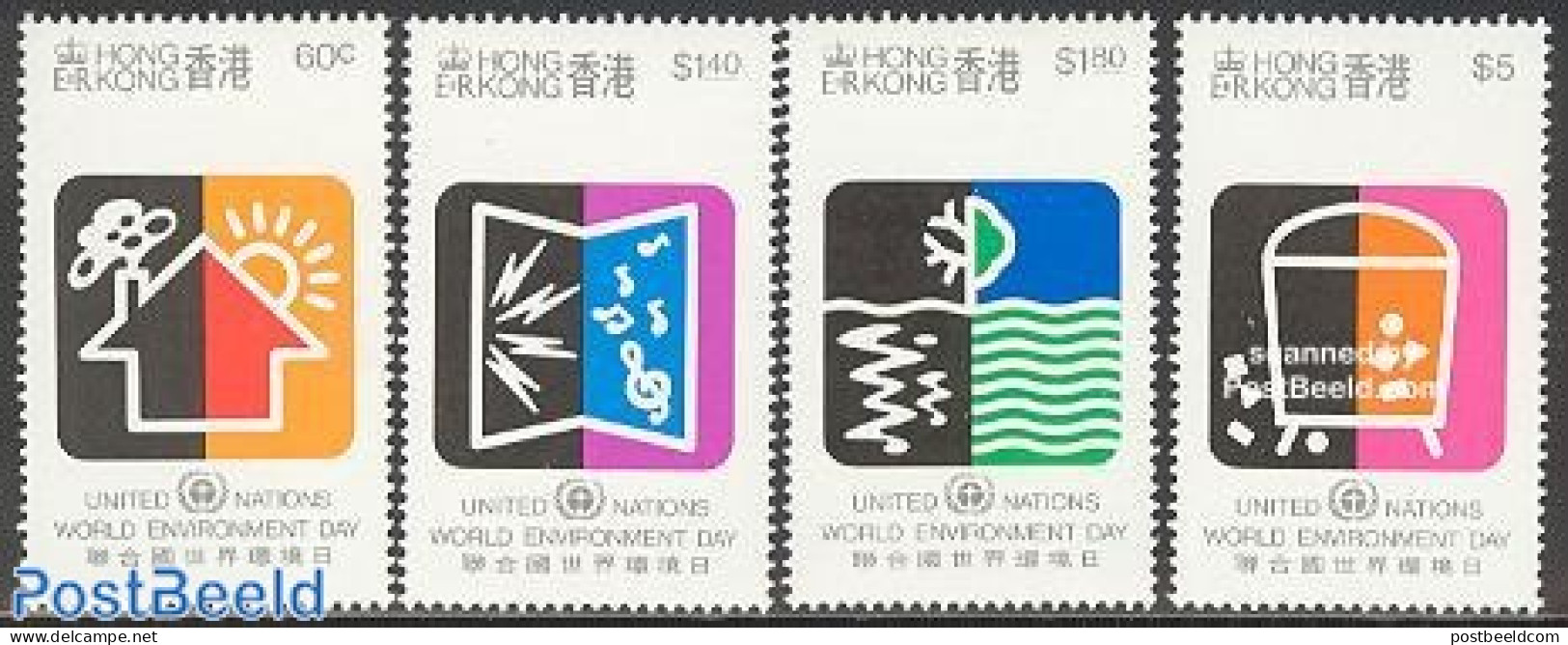 Hong Kong 1990 Environment Day 4v, Mint NH, Nature - Environment - Unused Stamps