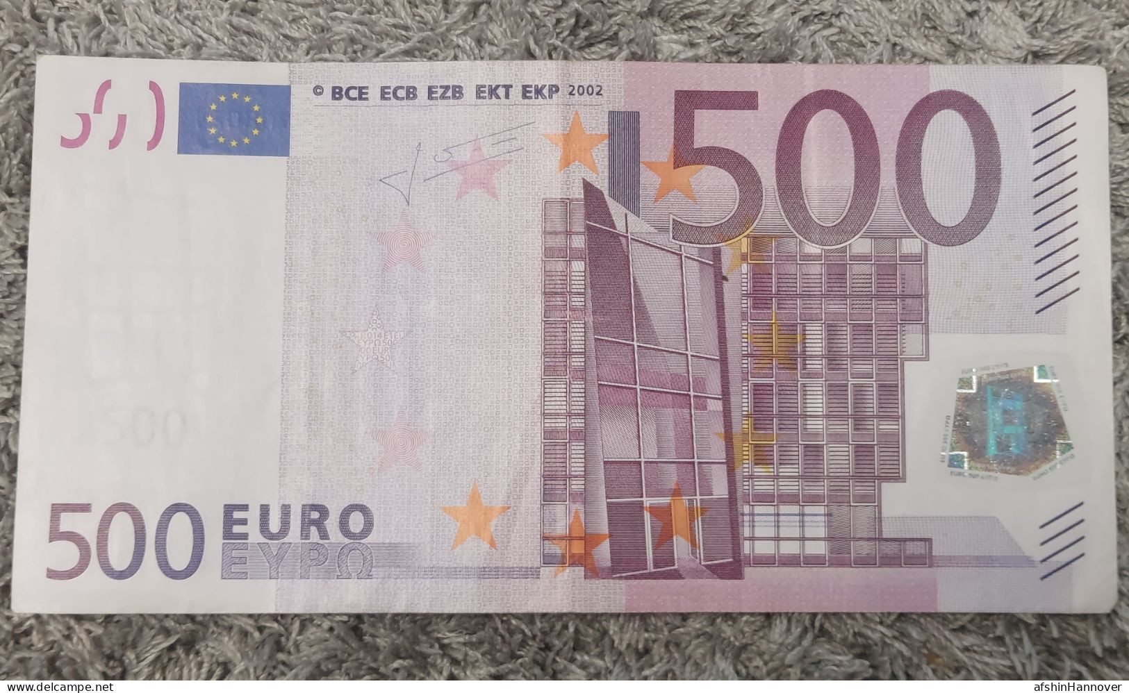 European Union  500 Euro Banknote 2002 Rare X0 Series Germany 500€ 2002 - 500 Euro