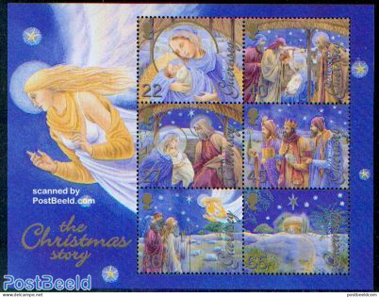 Guernsey 2002 Christmas S/s, Mint NH, Religion - Angels - Christmas - Christendom