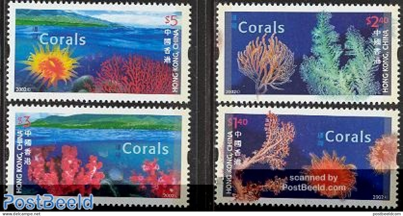 Hong Kong 2002 Corals, Joint Issue With Canada 4v, Mint NH, Nature - Various - Joint Issues - Ungebraucht