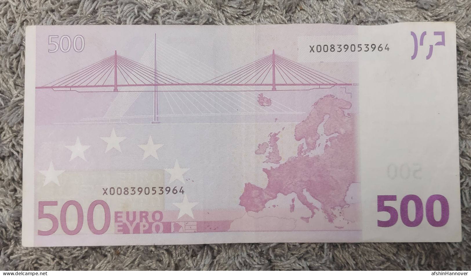 European Union  500 Euro Banknote 2002 Rare X0 Series Germany 500€ 2002 - 500 Euro