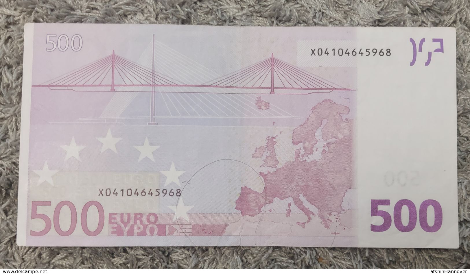 European Union  500 Euro Banknote 2002 Rare X0 Series Germany 500€ 2002 - 500 Euro